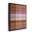 Cozy Twill Plaid - Fall Colors Framed Canvas Print Gallery Image 2