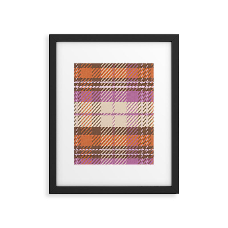 Cozy Twill Plaid - Fall Colors Framed Art Print Gallery Image 6