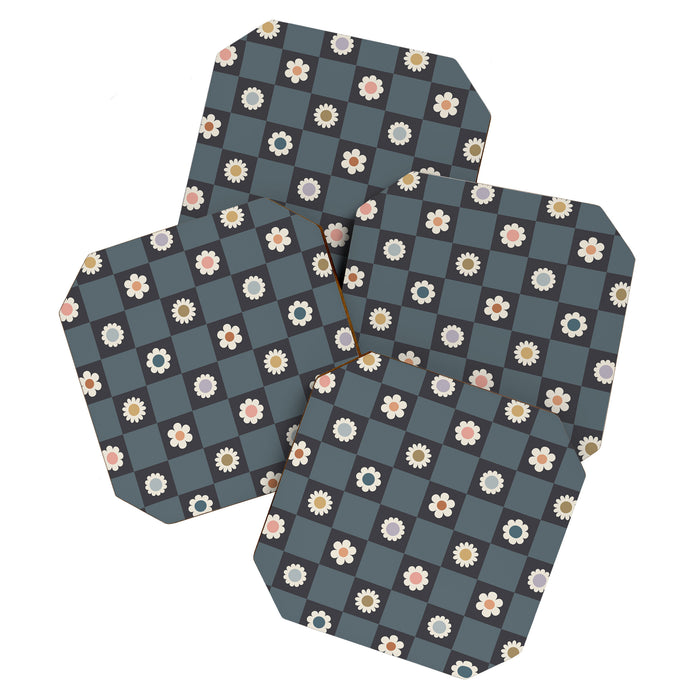 Daisy Checkerboard Coaster Gallery Image 1