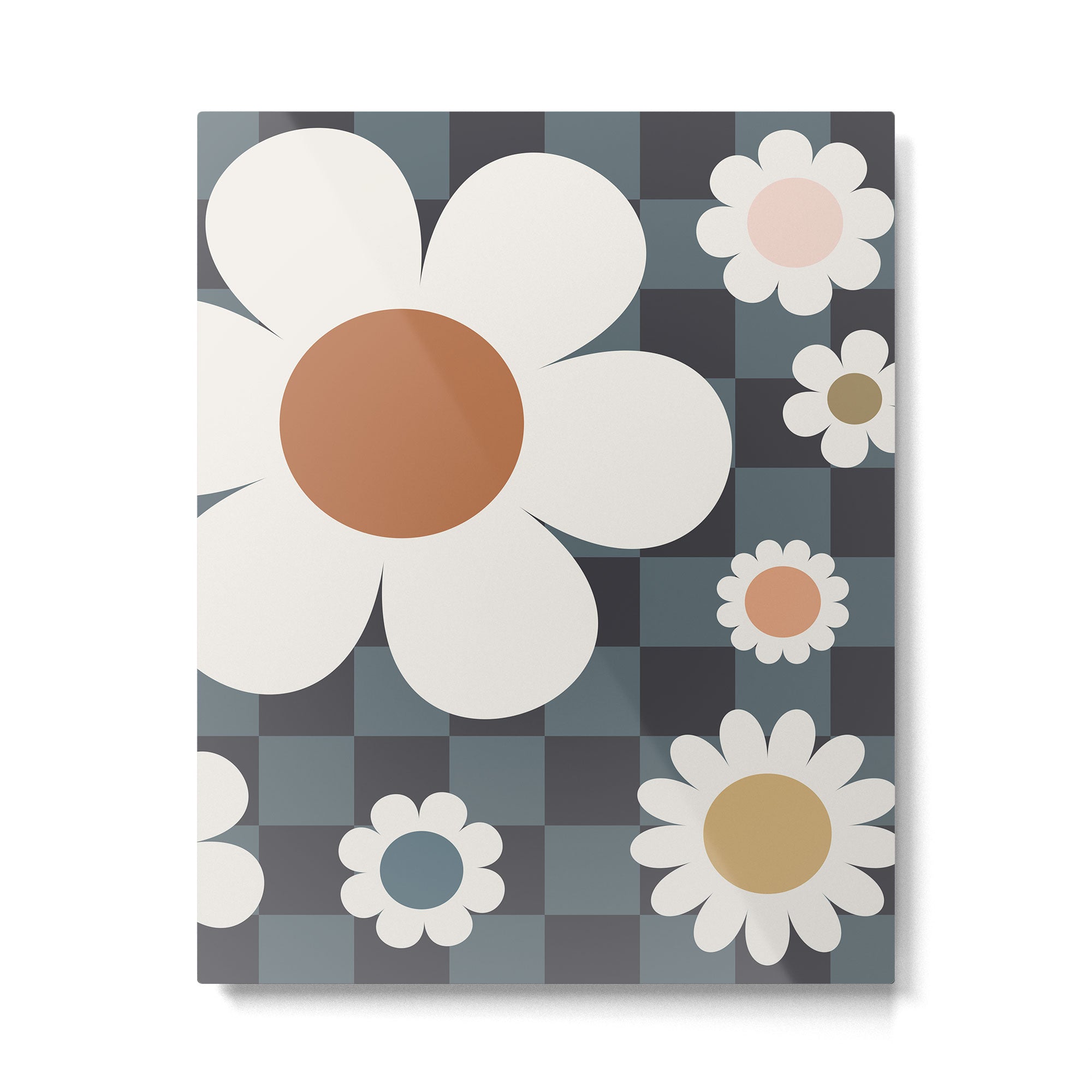 Daisy Checkerboard Metal Print Gallery Image 6