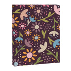 Ditsy Daisy Floral on Burgundy Canvas Print Gallery Image 8