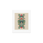 Dragonfly Folk Design Art Print Gallery Image 1