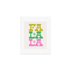 Fa La La- Pink & Green Art Print Gallery Image 1