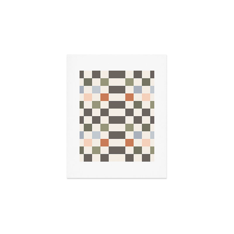 Fall Checkerboard Art Print Gallery Image 1