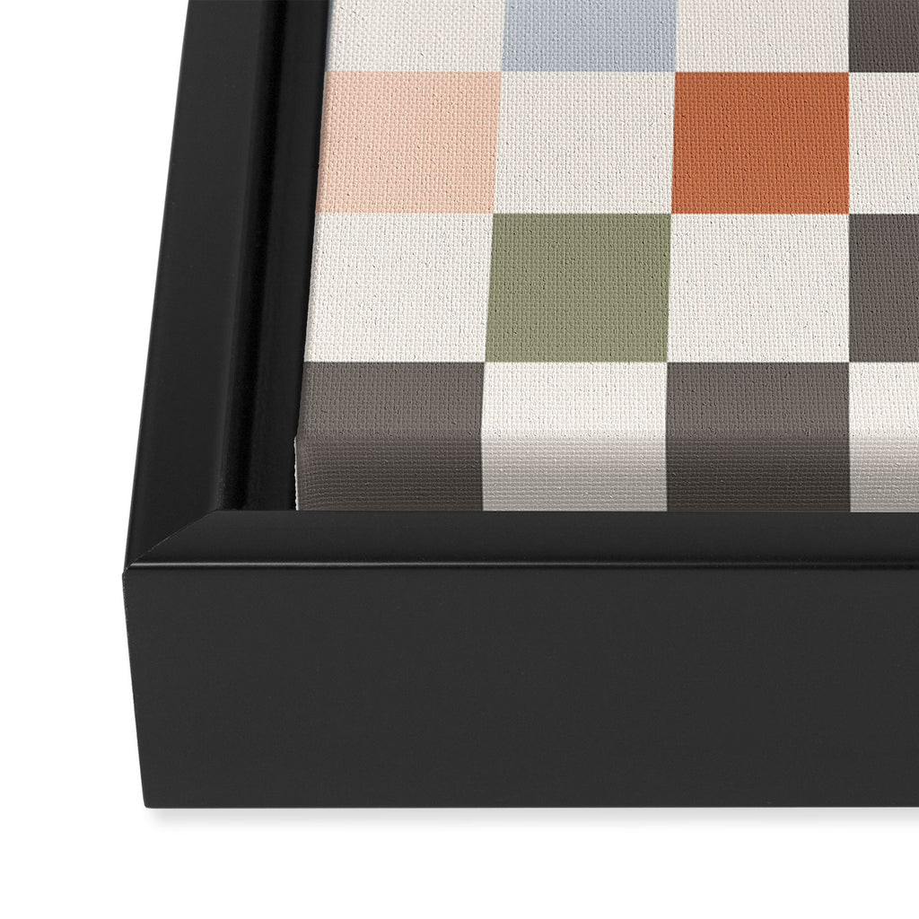 Fall Checkerboard Framed Canvas Print Gallery Image 3