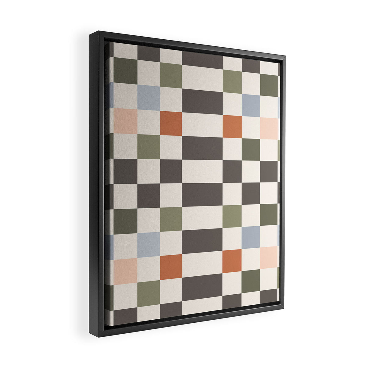 Fall Checkerboard Framed Canvas Print Gallery Image 2