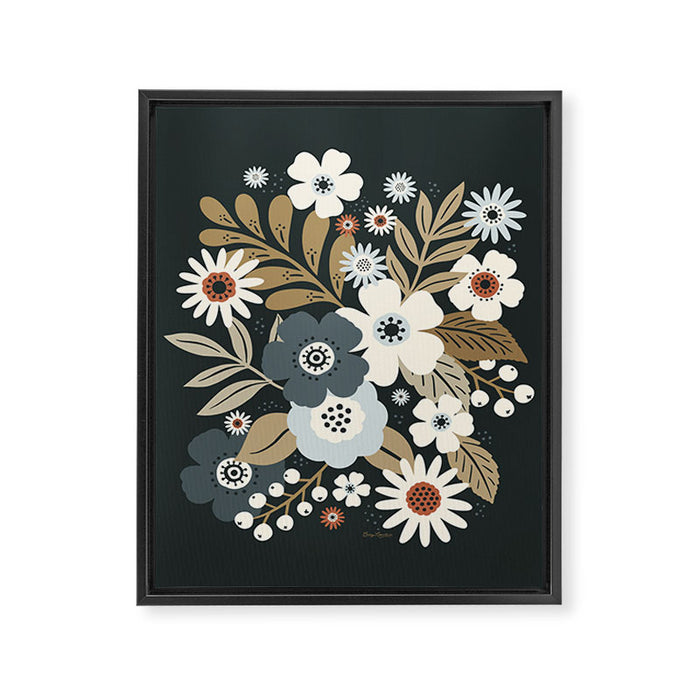 Fall Floral Botanicals Framed Canvas Print Gallery Image 1