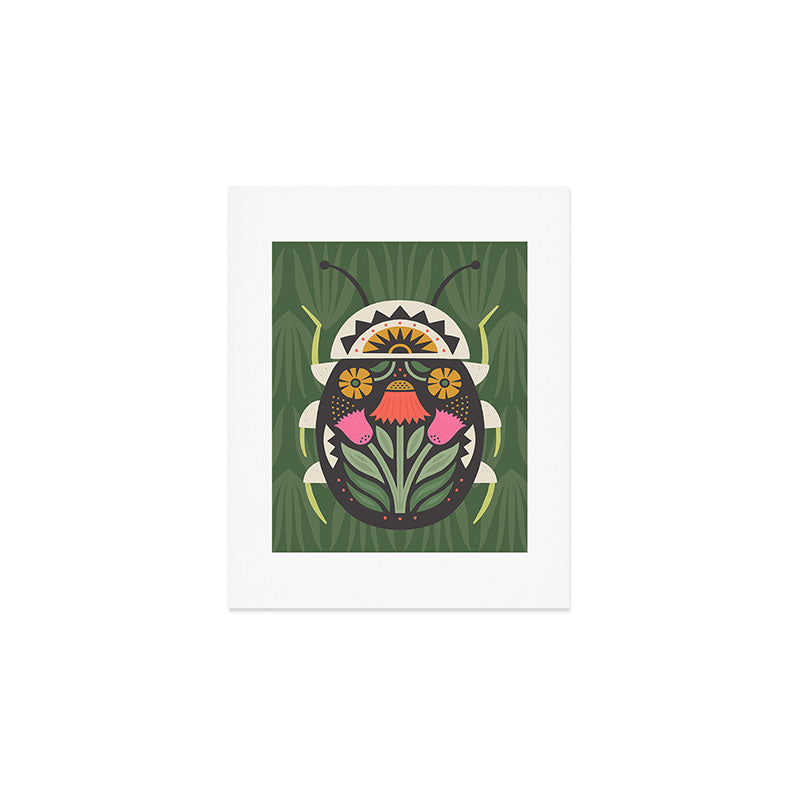 Folk Art Beetle Art Print Gallery Image 1
