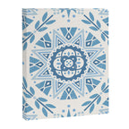 Folk Art Shapes Block Print - Blue Canvas Print Gallery Image 8