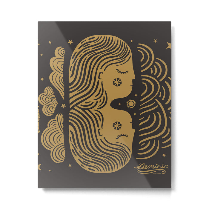 Gemini - Zodiac Sign Metal Print Gallery Image 1