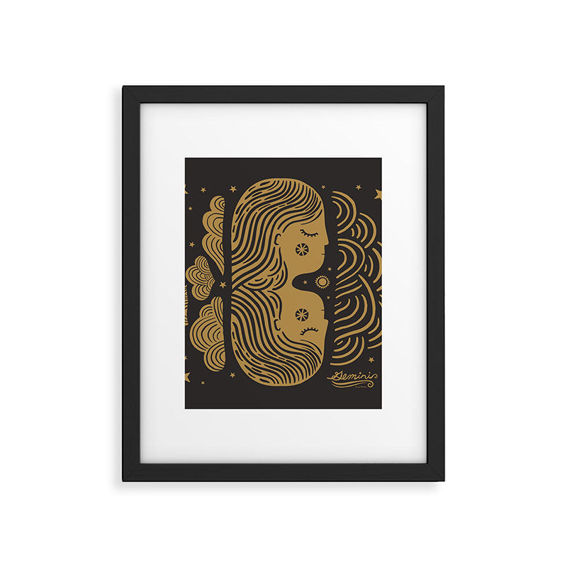Gemini - Zodiac Sign Framed Art Print Gallery Image 6