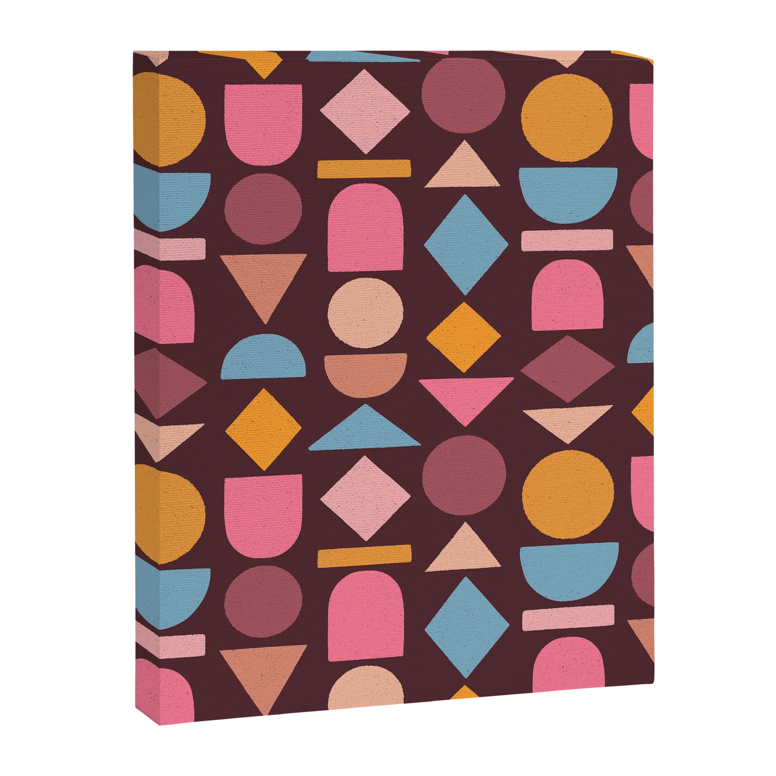 Geo Mod Shapes - Dark Canvas Print Gallery Image 8