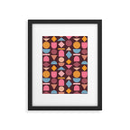 Geo Mod Shapes - Dark Framed Art Print Gallery Image 6