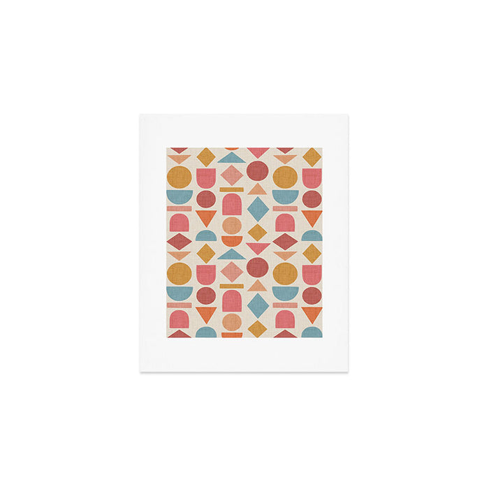 Geo Mod Shapes - Light Art Print Gallery Image 1