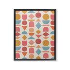 Geo Mod Shapes - Light Framed Canvas Print Gallery Image 8