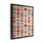 Geo Mod Shapes - Light Framed Canvas Print Gallery Image 2