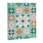 Geometric Quilt - Blue Green Canvas Print Gallery Image 8