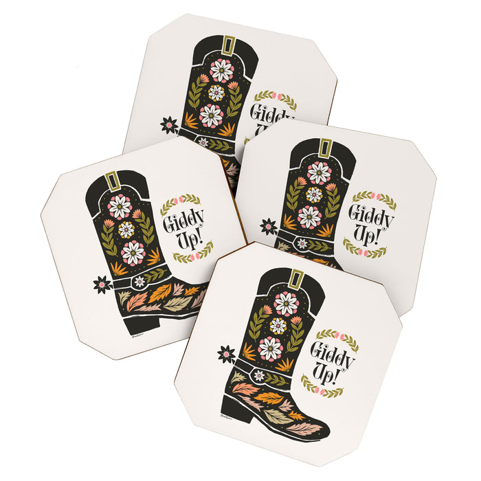Giddy Up - Cowgirl Boot Coaster Gallery Image 1