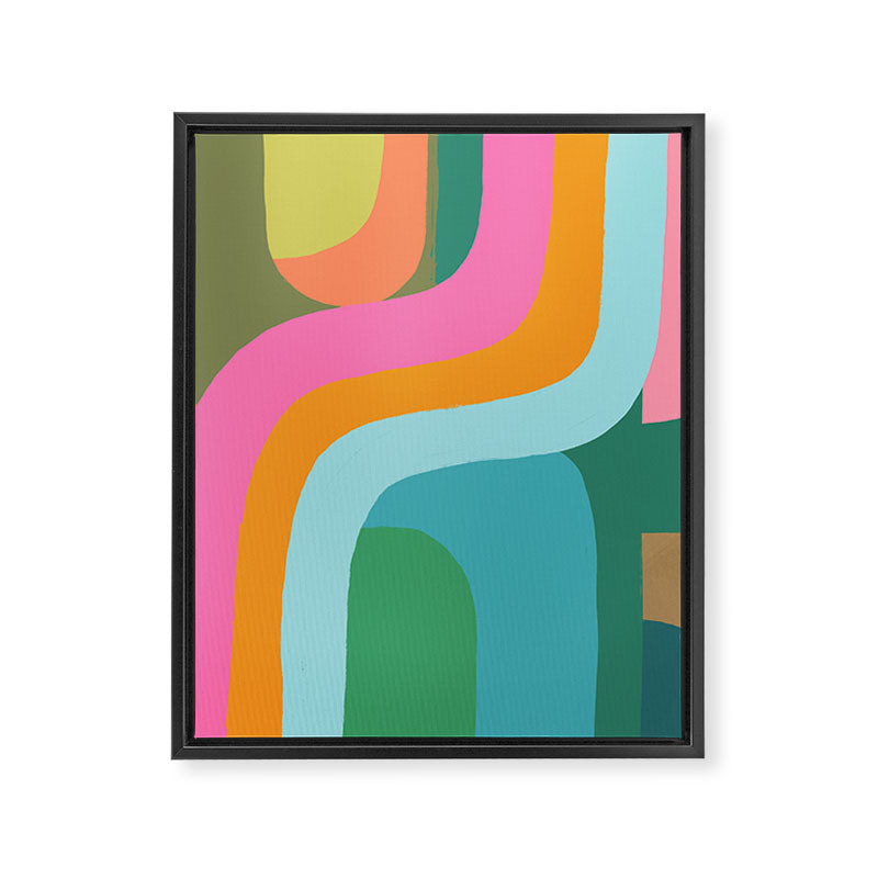 Go with the Flow Framed Canvas Print Gallery Image 3