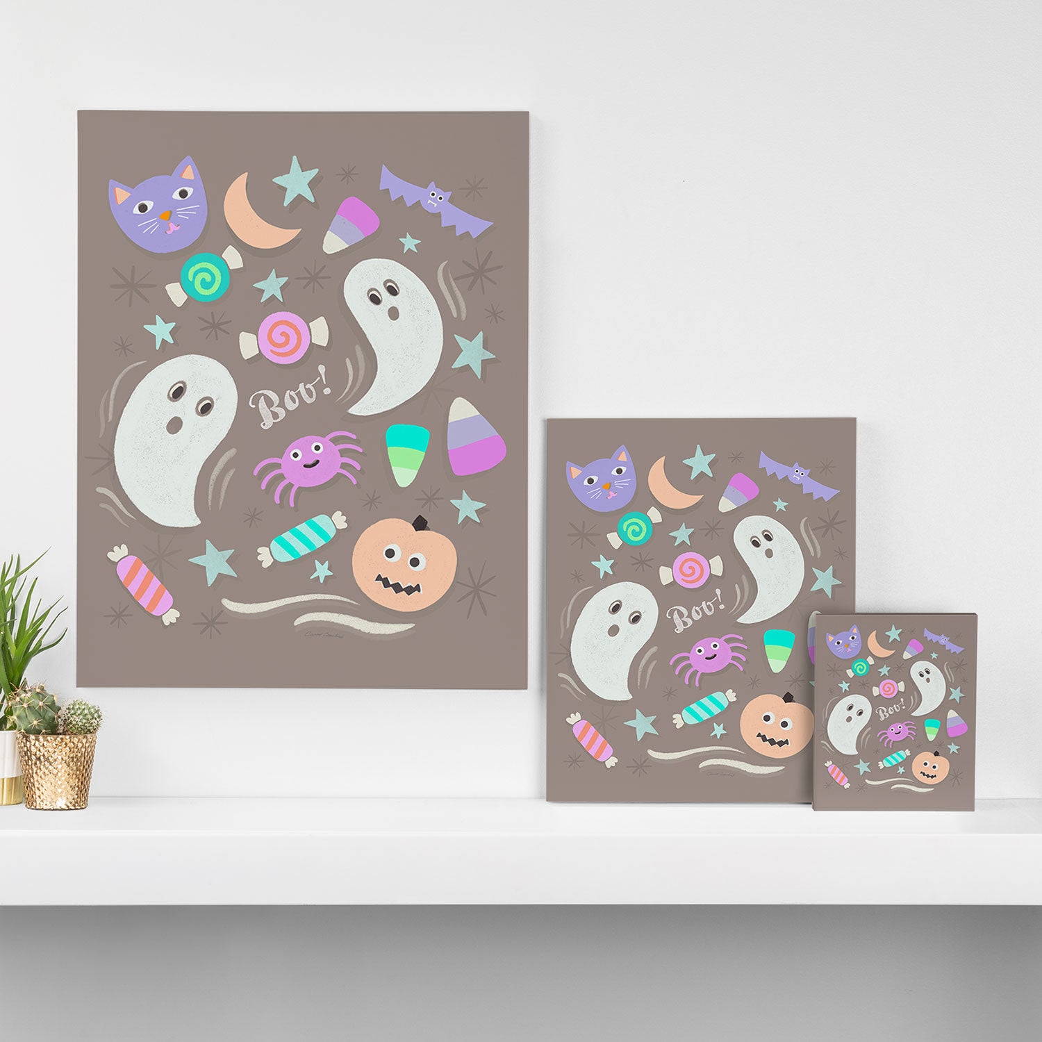 Halloween in Pastels Canvas Print Gallery Image 3