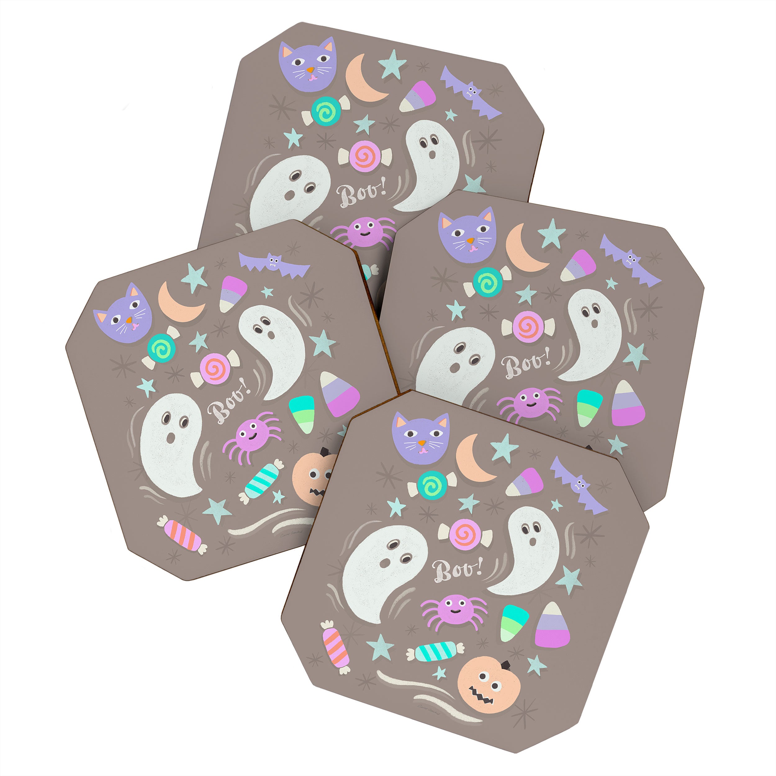 Halloween in Pastels Coaster Gallery Image 1