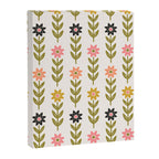 Hand-drawn Wildflowers -  Pink & Gold Canvas Print Gallery Image 8