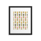 Hand-drawn Wildflowers -  Pink & Gold Framed Art Print Gallery Image 6