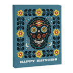 Happy Haunting | Day of Dead Skull Canvas Print Gallery Image 8
