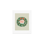 Happy Holidays Christmas Wreath Art Print Gallery Image 1
