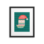 Happy Holidays Santa Claus Framed Art Print Gallery Image 6