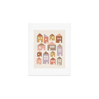 Happy Houses - Earth Tones Art Print Gallery Image 1