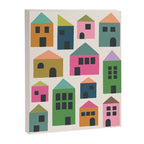 Happy Houses - Multi-colored Canvas Print Gallery Image 8