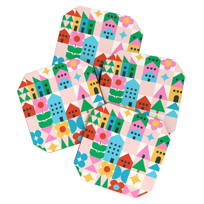 Happy Town Checks Coaster Gallery Image 1