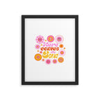 Here Comes the Sun - Pink and Yellow Framed Art Print Gallery Image 6