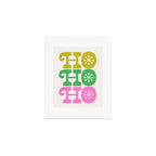 Ho Ho Ho - Pink and Green Art Print Gallery Image 1