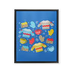 Hygge Home | Blue Framed Canvas Print Gallery Image 8
