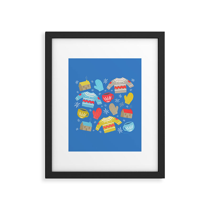 Hygge Home | Blue Framed Art Print Gallery Image 6
