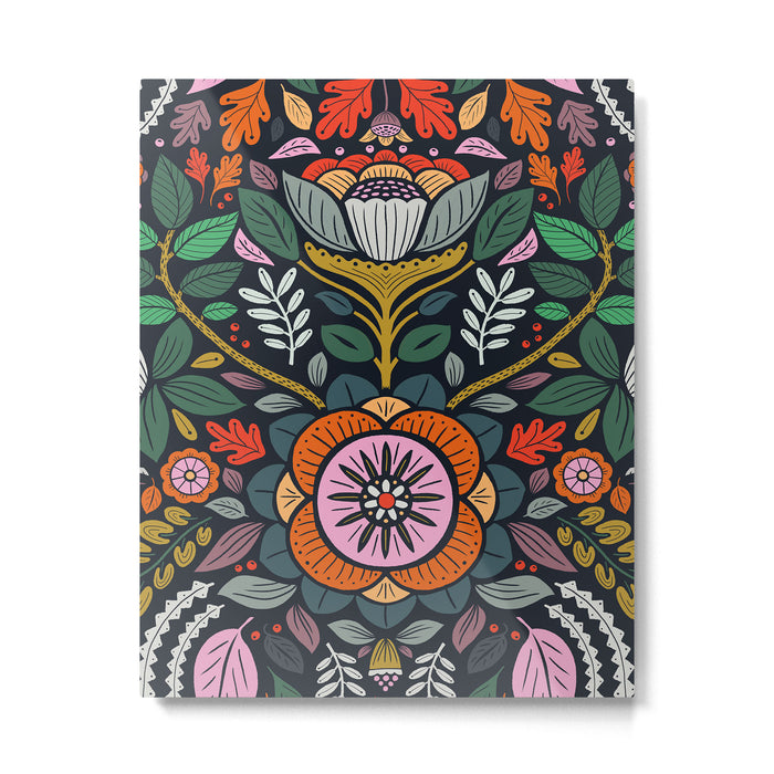 In Bloom | Navy Metal Print Gallery Image 1