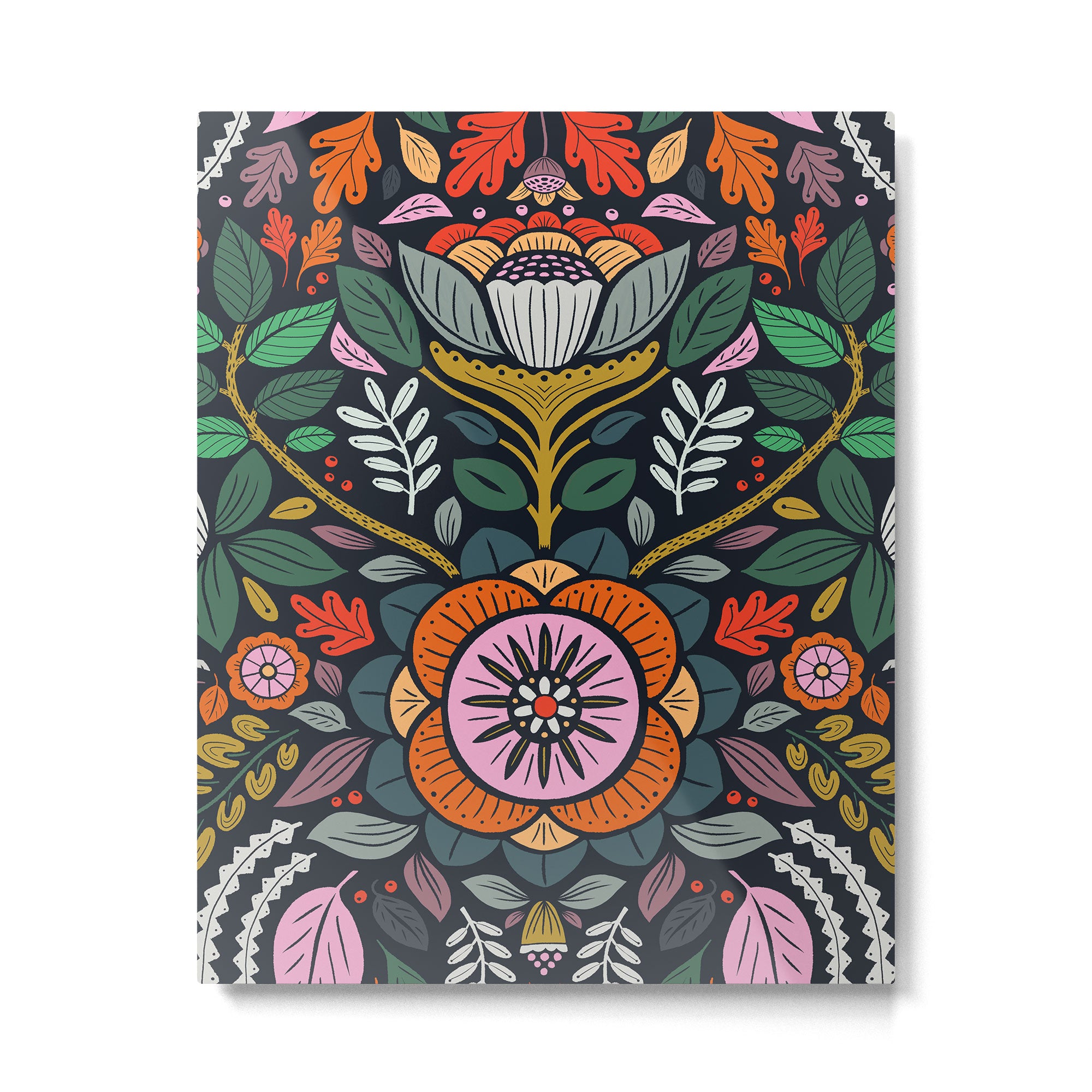 In Bloom | Navy Metal Print Gallery Image 6