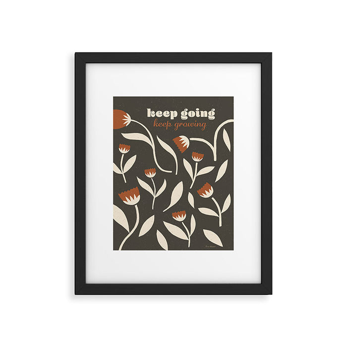 Keep Going, Keep Growing Framed Art Print Gallery Image 1