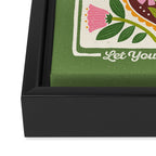 Let your Love Bloom Floral Folk Art Framed Canvas Print Gallery Image 3