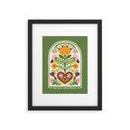 Let your Love Bloom Floral Folk Art Framed Art Print Gallery Image 6