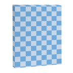 Light Blue Checks Canvas Print Gallery Image 8