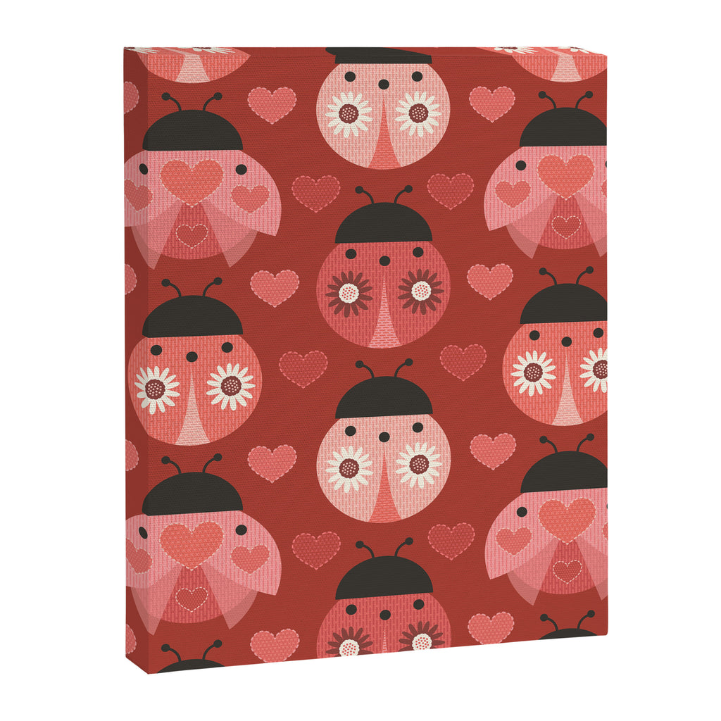 Love Bug Ladybugs - Valentines Day Colors Canvas Print Gallery Image 8