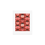 Love Bug Ladybugs - Valentines Day Colors Art Print Gallery Image 1