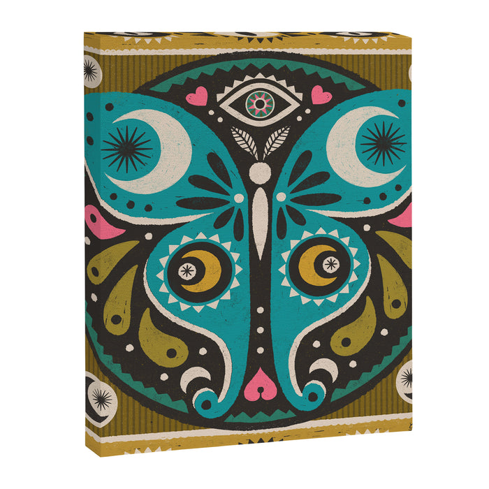 Luna Moth - Gold Canvas Print Gallery Image 1