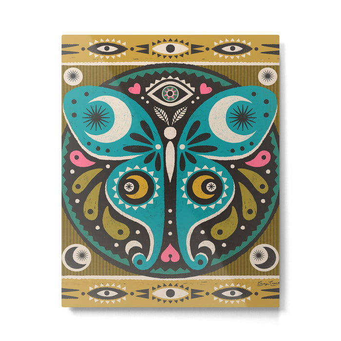 Luna Moth - Gold Metal Print Gallery Image 1