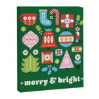 Merry & Bright Christmas | Green Canvas Print Gallery Image 8