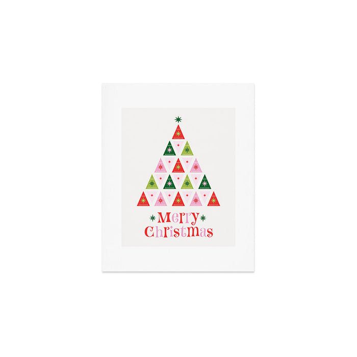 Merry Christmas Tree Art Print Gallery Image 1