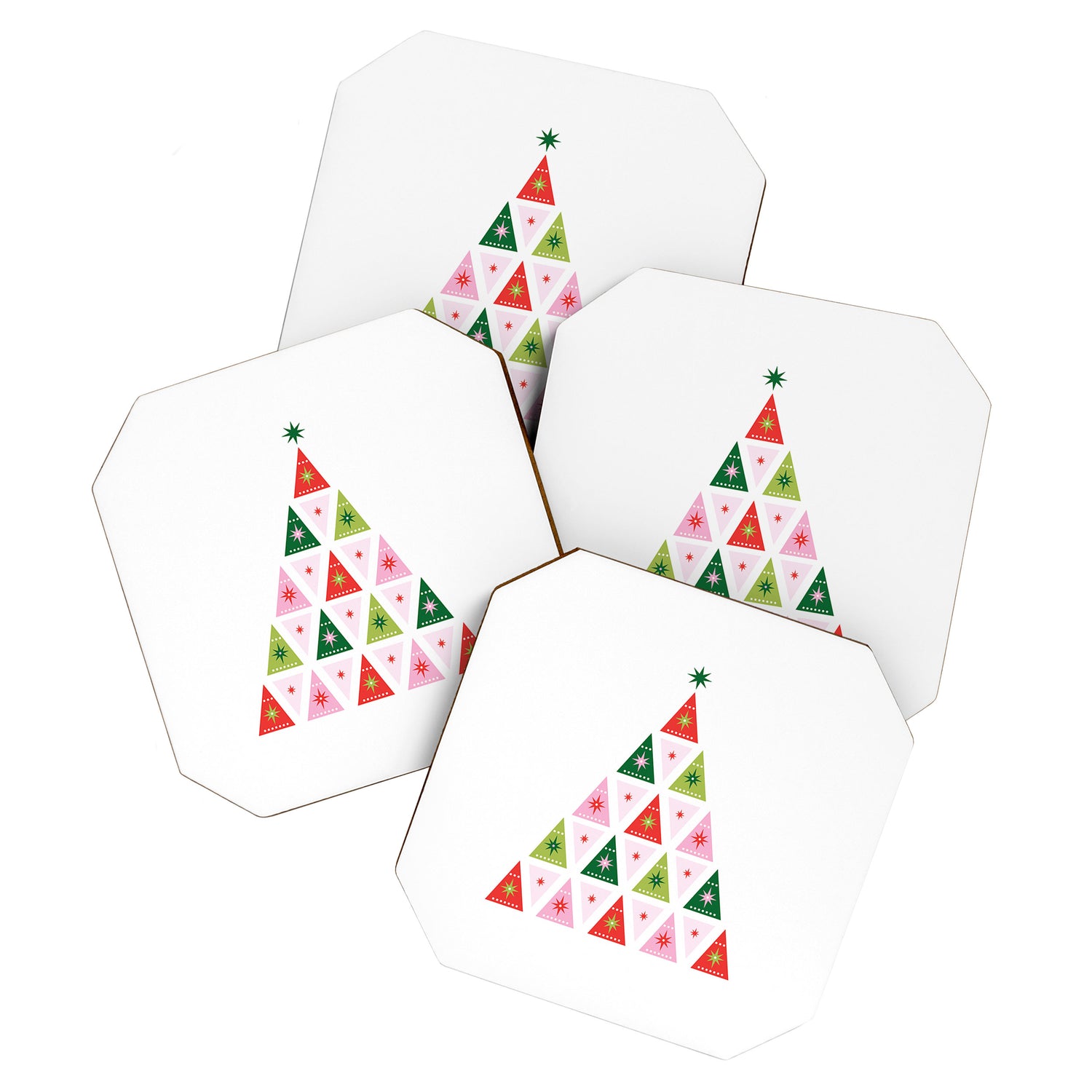 Merry Christmas Tree Coaster Gallery Image 1
